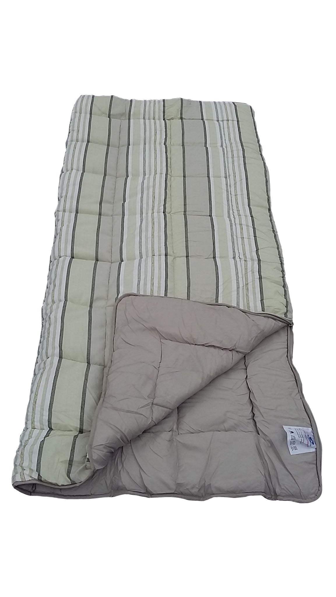 Grey Stripe Super King Size Sleeping Bag