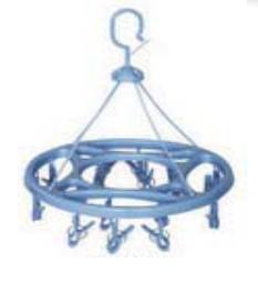 Clip On Rotary Clothes Airer